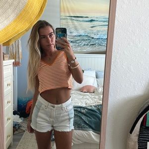 Pacsun denim mom shorts